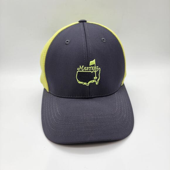 Masters Golf Hat Adjustable Gray Green Unisex Performance Tech American Needle - Picture 1 of 10